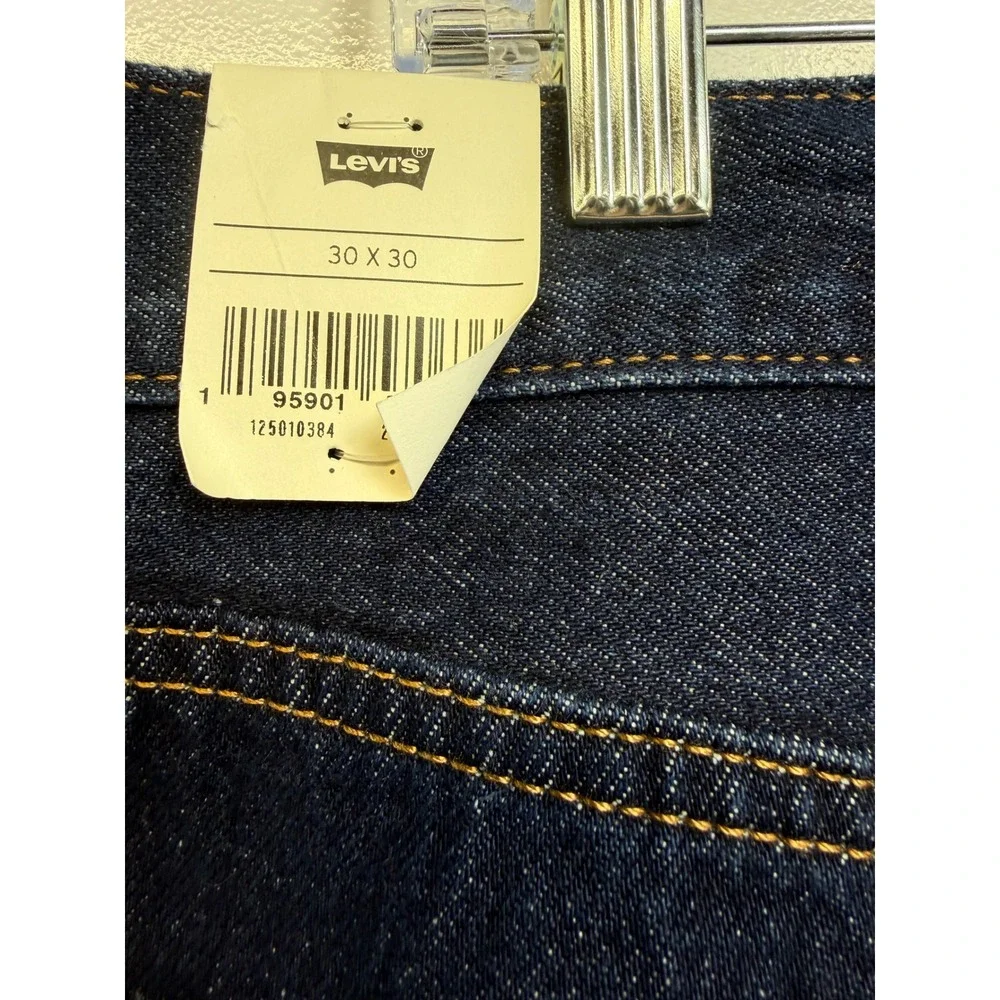 Levis 501 Original Dark Wash Straight Leg Button Fly Jeans 30x30 (EE32)NEW